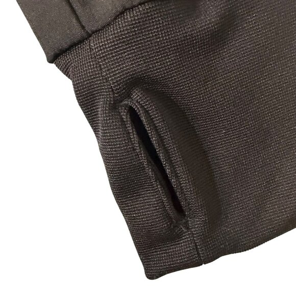 Heartsoul Womens Black Zip-Up Scrub Jacket Size Large Moisture-Wicking 4-Way Str - Picture 3 of 8